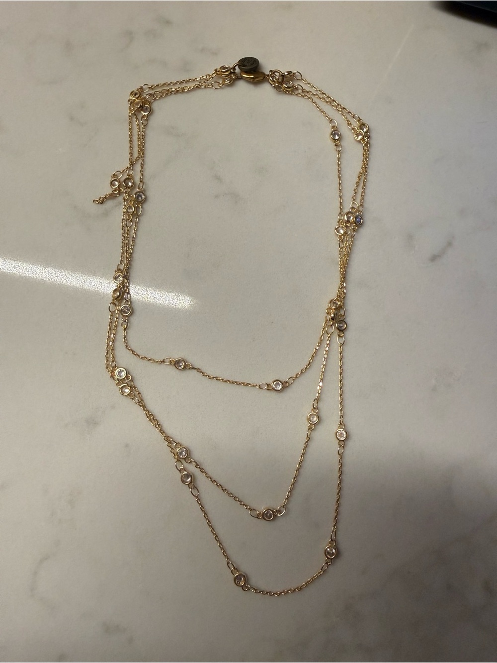 RAW & REBELLIOUS - Gold Multi-Layer Station Necklace - Gold
